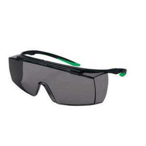 Schutzbrille super f OTG 9169 Farbe: schwarz/gr&uuml;n, Scheibe: PC grau Schwei&szlig;erschutz 3, infradur AF