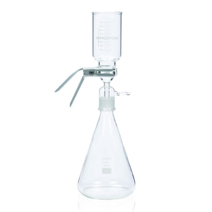 Filtrierger&auml;te mit Edelstahl-Filterhalter, mit eloxierter Aluminiumklammer und Schliffverbindung NS40/35