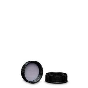 Schraubverschl&uuml;sse, PP, schwarz mit PTFE-Einlage, GL40, VE=1800