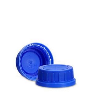 Originalit&auml;tsverschl&uuml;sse, PP, blau mit Konus f&uuml;r Gewinde GL 54W VE=196