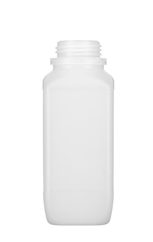 HDPE-WH-Vierkantflaschen 1000 ml o.SV natur, VE=81