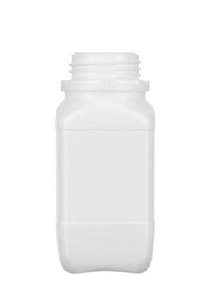 HDPE-WH-Vierkantflaschen 500 ml wei&szlig;, ohne VS, VE=124