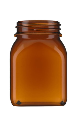 PVC-WH-Beh&auml;lter 500 ml braun, ohne Verschlu&szlig; VE=162