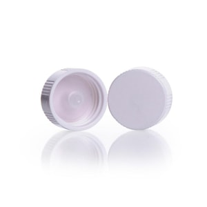 Wei&szlig;e Harnstoff-Tapereal- Polyethylen-Verschl&uuml;sse, 22-400, VE=1000