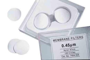 Membranfilter 47 mm Nylon, 1,0 &mu;m, VE=100