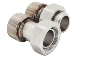 Adapter M38x1,5 innen/NPT 1 1/4" au&szlig;en VE=2