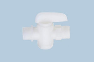 Durchgangshahn, natur, PE Rohrgewinde (R 3/4")