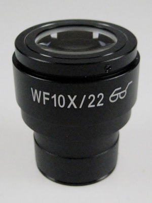 Okular HWF 10 /  22mm mit Skala 0,1 mm, justierbar