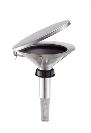 Sicherheits-Trichter Typ 2, Gr. 50-180 flache Ausf&uuml;hrung, mit PVC- Verschluss, Deckel u. Flammensperre f&uuml;r Kunststoffbeh&auml;lter