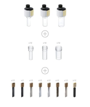 ElectraSyn 2.0 Complete Starter Kit Set aus 5/ 10/ 20 ml Glasgefäßen; 10 Ersatzglasbehälter für jedes Volumen;