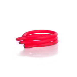 DURAN GL 45 Kennzeichnungsringe (bottle tag) aus Silikon für GL 45 DURAN® Laborflaschen, rot VE=20