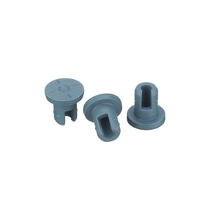 WHEATON-Stopfen 13 mm Gummi-Ultrarein-Stopfen in Iglu-Form, Bromobutyl/46, grau (VE mit 1000 St.)(W224100-402)