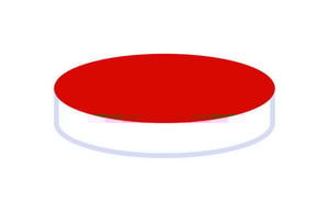 Septen N 8, Silikon wei&szlig;/PTFE rot H&auml;rte: 45&deg;, shore A, Septendicke: 1,3 mm, VE=100