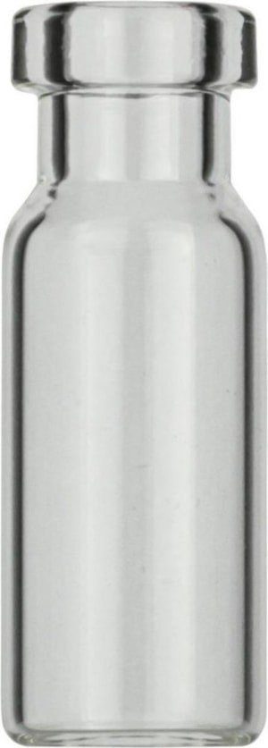 Probengläser N 11, 1,5 ml mit Rollrand, klar, flacher Boden, weite Öffnung, VE=100
