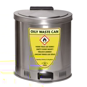 Entsorgungsbehälter, Edelstahl