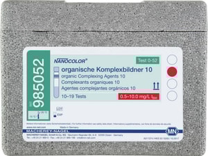 NANOCOLOR® Rundküvetten-Test org.Komplexbildner 10 mit Barcode, für Screening Pckg.  10-19 Bestimmungen