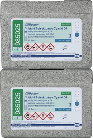 NANOCOLOR&reg; Rundk&uuml;vetten-Test, leicht fr. Cyanid 04 Chemie - Testsatz, UN 3316, 9, II, (E) Pckg. � 20 Bestimmungen