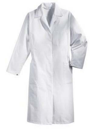 Berufsmantel Gr.50, wei&szlig; 1/1 Arm, 65% Polyester, 35% Baumwolle, Typ 81510, f&uuml;r Damen