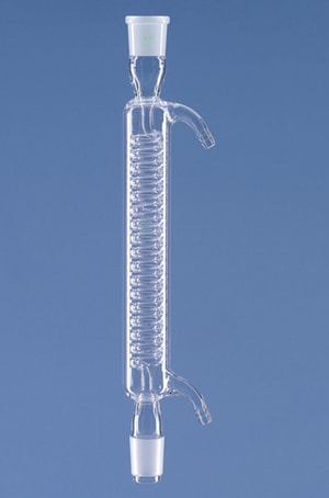 Schlangenkühler, 160 mm mit Kern und Hülse NS 14/23, Wasseranschluss Olive, DURAN®