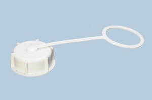 Verschraubung, wei&szlig;, � 65 mm f&uuml;r Ballons, HD-PE