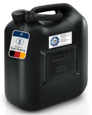 Transport-Kraftstoff-Kanister 20 Ltr., schwarz, mit UN-Zulassung