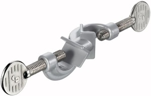 Doppelmuffe f&uuml;r St&auml;be bis 13 mm Aluminium, pulverbeschichtet