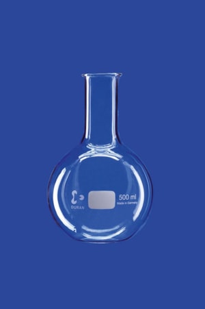 Stehkolben 500ml, Enghals, DURAN mit B&ouml;rdelrand