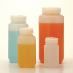 Weithalsflaschen Nalgene™, fluoriertes HDPE, mit Schraubverschluss, fluoriertes PP