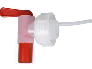 Schraubverschluss mit Ablasshahn