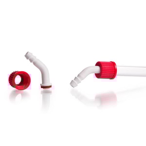 Kunststoff-Olive GL 14, gebogen kpl. mit Schraubverbindungskappe