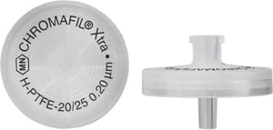 CHROMAFIL&reg; Xtra Einmalfilter H-PTFE-20/25 PTFE hydrophil, 0,2 &mu;m, 25 mm, farbloses PP-Geh&auml;use, beschriftet, VE=400