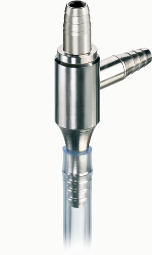 Wasserstrahlpumpe, R&uuml;ckschlagventil f&uuml;r Schlauchanschluss