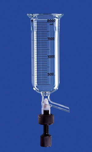 Reaktionsgef&auml;&szlig; 2 ltr., LF 150 zylindrisch, mit Ventil 10 mm ohne Temperiermantel