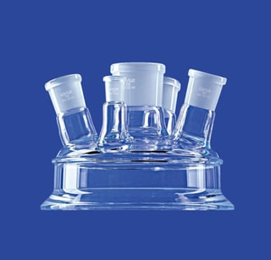 5-Hals-Aufsatz NW 150 MH NS 45/40, SH 3x schr&auml;g NS 29/32, SH 1x gerade NS 14/23, DURAN