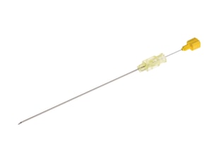 Spinalkanülen 20 G x 3 " mit Quincke-Schliff, gelb, steril, 0,9x90 mm, VE=8x25