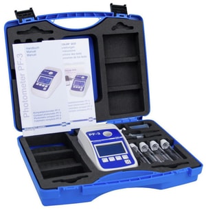 Kompaktphotometer PF-3 Pool ohne Reagenzien f&uuml;r VISOCOLOR und NANOCOLOR Rundk&uuml;vettentest mit Kalibrierk&uuml;vette
