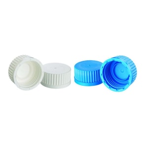 WHEATON-Schraubkappen PP, blau, mit Dichtungsring 45mm VE=12