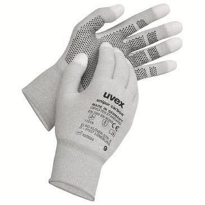 Nylon-Strick-Handschuhe Unipur carbon, Gr&ouml;&szlig;e 6, Paar