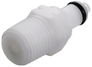 Schnellverschluss-Kupplungen NW 3,2 mm, Vaterteile, Schlauchnippel mit Au&szlig;engewinde