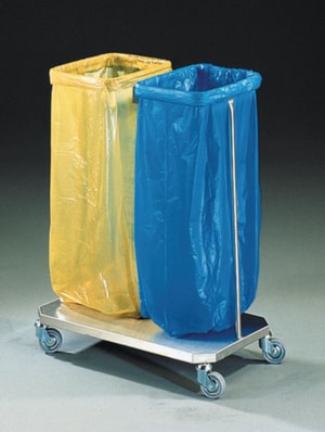 Sammler Wäsche/Abfallsäcke SWA-1 Edelstahl mit 1 Haltering