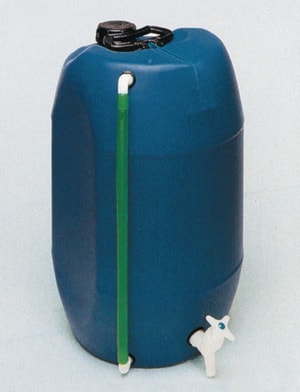 Ballon BK 5, 5 Ltr. blau mit Hahn und Niveau-Anzeige