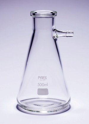 Saugflaschen, Büchner, gerader Seitenarm, Pyrex<sup>®</sup>