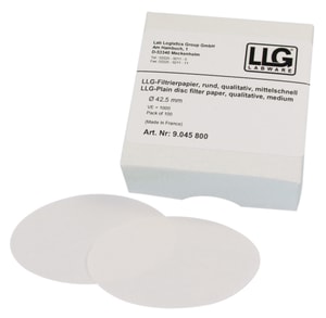 LLG-Filtrierpapiere, qualitativ, Rundfilter, mittelschnell