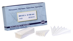 Papier filtre, qualitatif, type MN 612 ¼, plissé filtration rapide