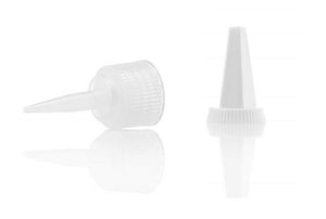Kombitropfverschl&uuml;sse, HDPE Tropferspitze aufschraubbar f&uuml;r 9.073 310 - 9.073 312, VE=100