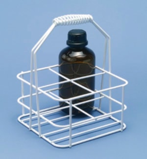 Bottle carriers, wire/plastic coated