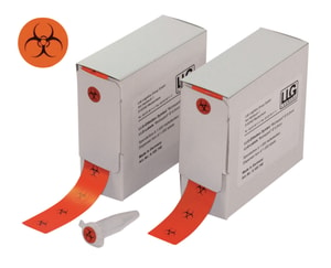 LLG-Labels with "Biohazard" Symbol