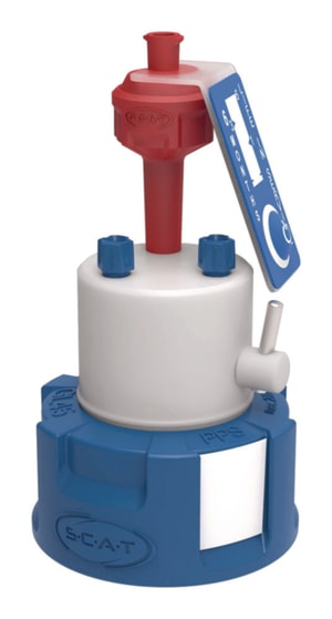 Safety Caps V2.0, GL 45, mit Absperrhahn