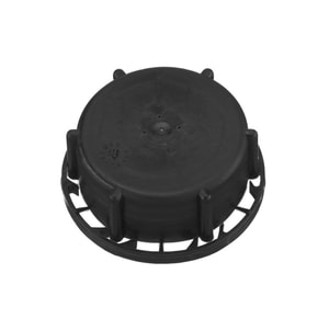 Schraub-Verschl&uuml;sse, PE-HD mit Abrei&szlig;ring und Entgasung, schwarz f&uuml;r 20 - 30 Liter-Kanister, VE=10