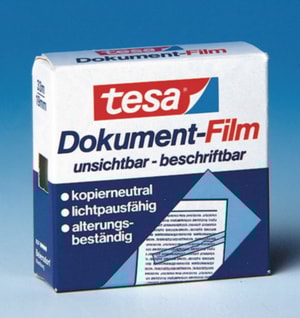 tesafilm&reg; 57312, 19mm x 33 mtr. Document-Film, matt-unsichtbar